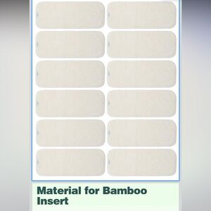 Bamboo Diaper Inserts - Cream